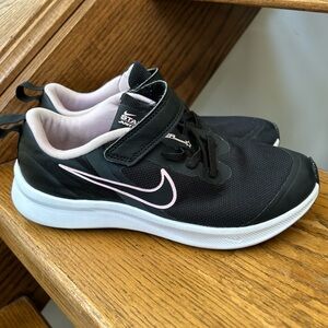 Nike star runner  3 sneakers Velcro black pink girls shoes kids youth
#sneakers